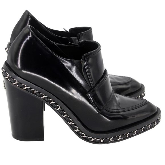 Chanel Signature Exotic Chain 38.5 Leather 2.55 Reissue Boots CC-0803N-0012 - Picture 7 of 11